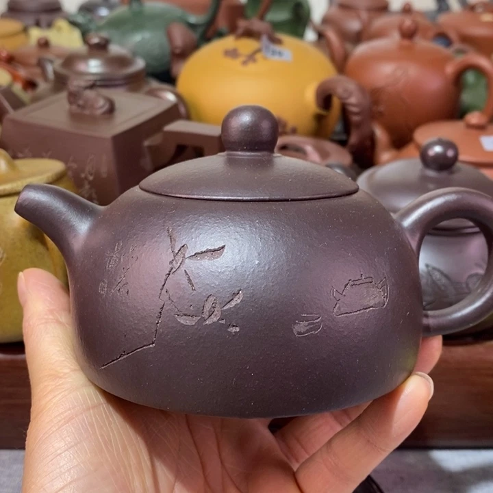 茶壶紫砂微瑕处理一把