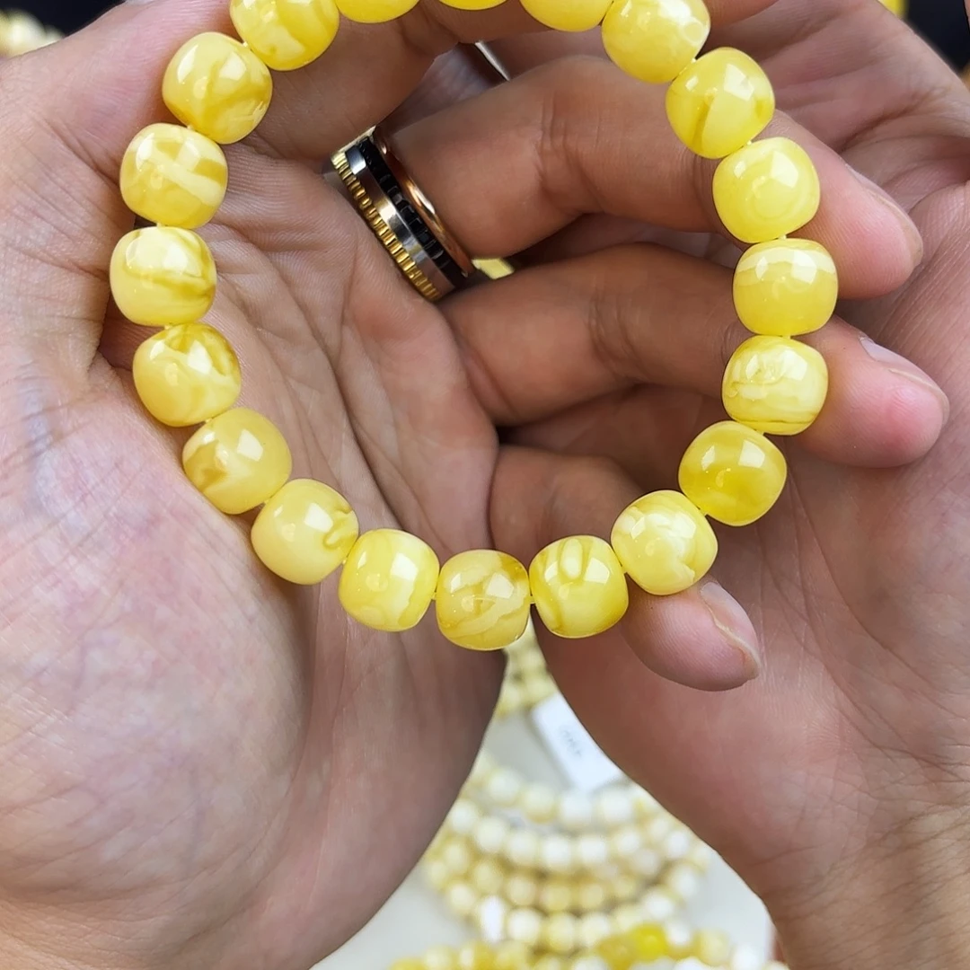 琥珀未镶嵌手链卡 11mm