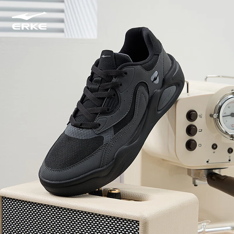 云来鸿星尔克新款情侣板鞋男缓震网面回弹潮流时尚百搭休闲运动鞋