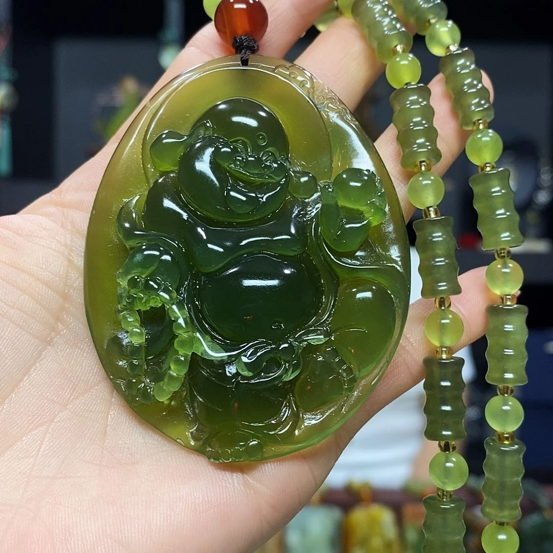 未镶嵌岫玉挂件吊坠