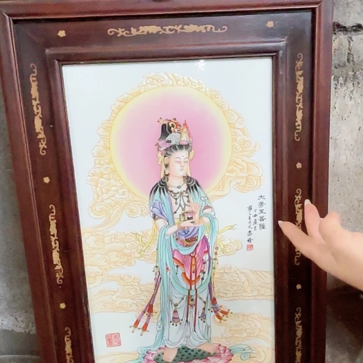 摆件景德镇高温陶瓷瓷版画