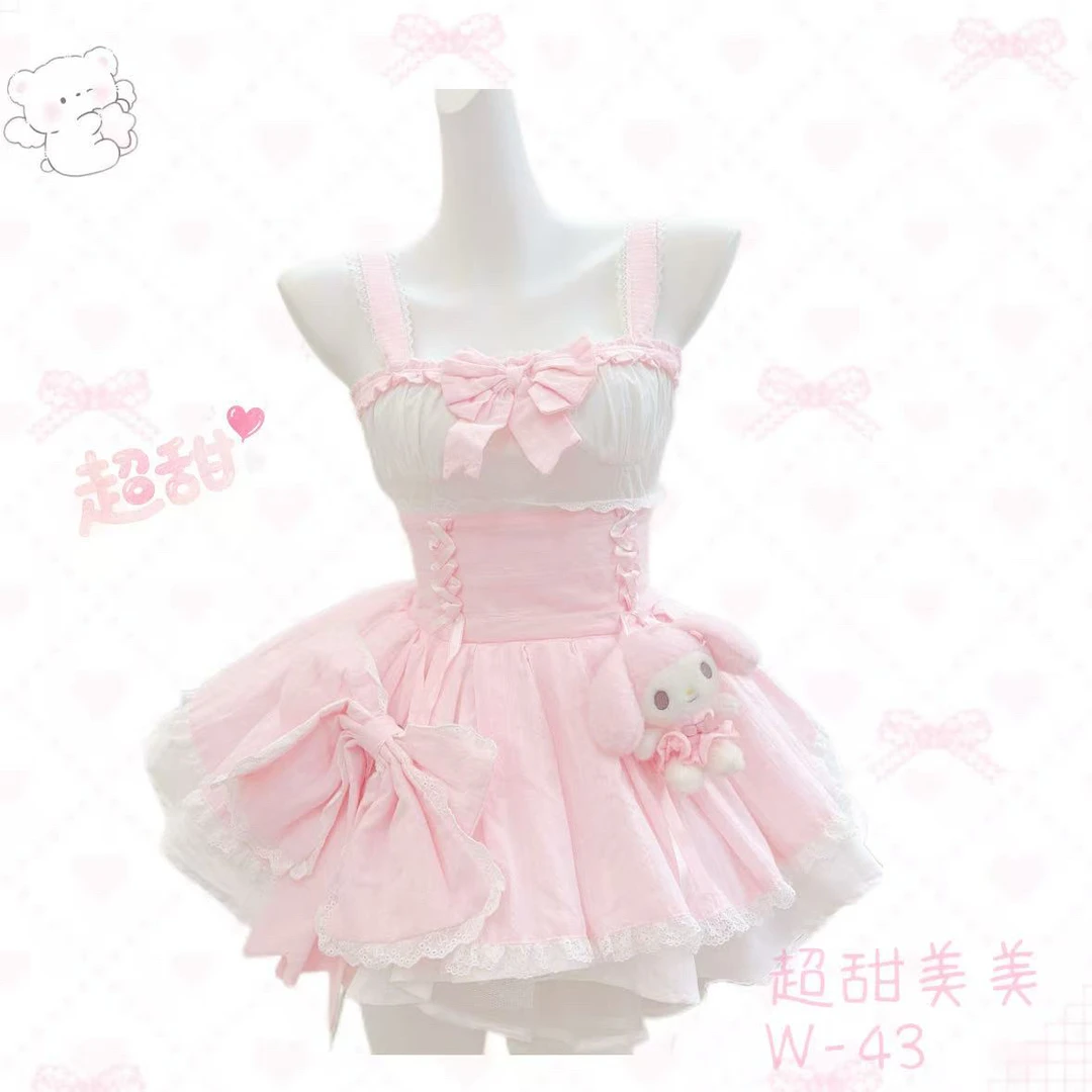 【元气喵】手作系列默认微瑕 超甜美美 吊带公主裙