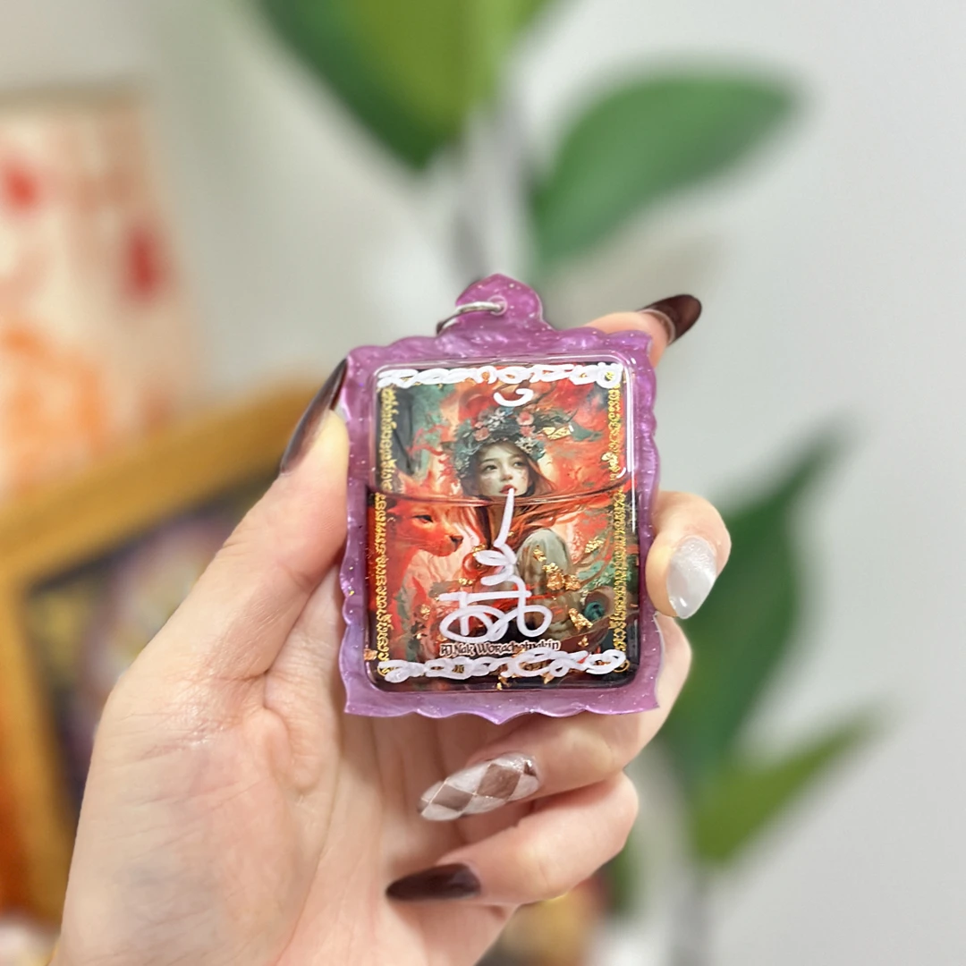 赤媚浴火火狐特色饰品摆件