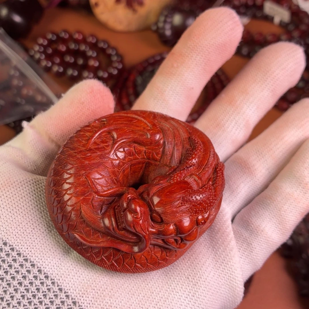 鹤***社小叶紫檀手串/手链龙