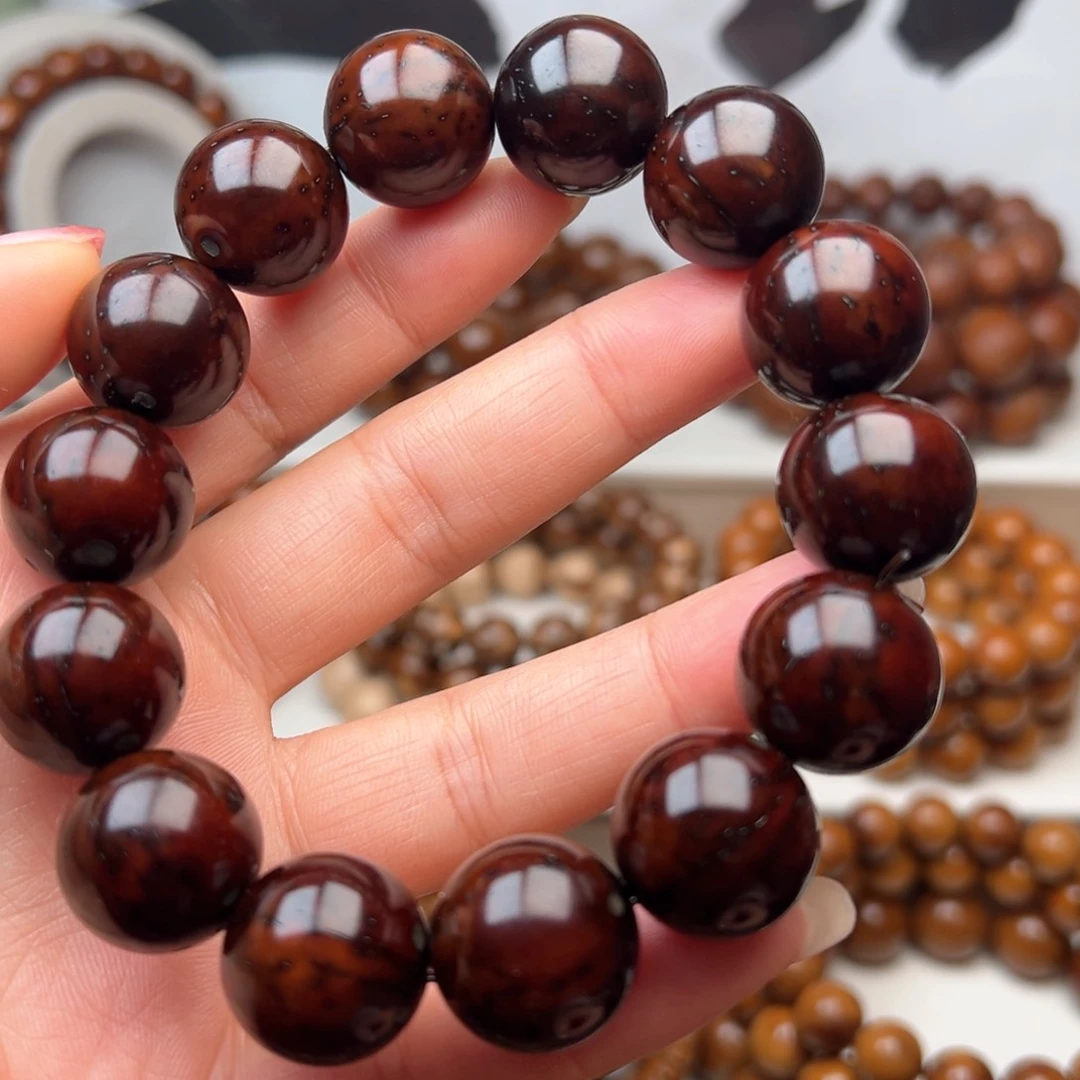 紫金鼠手串17光珠练手款