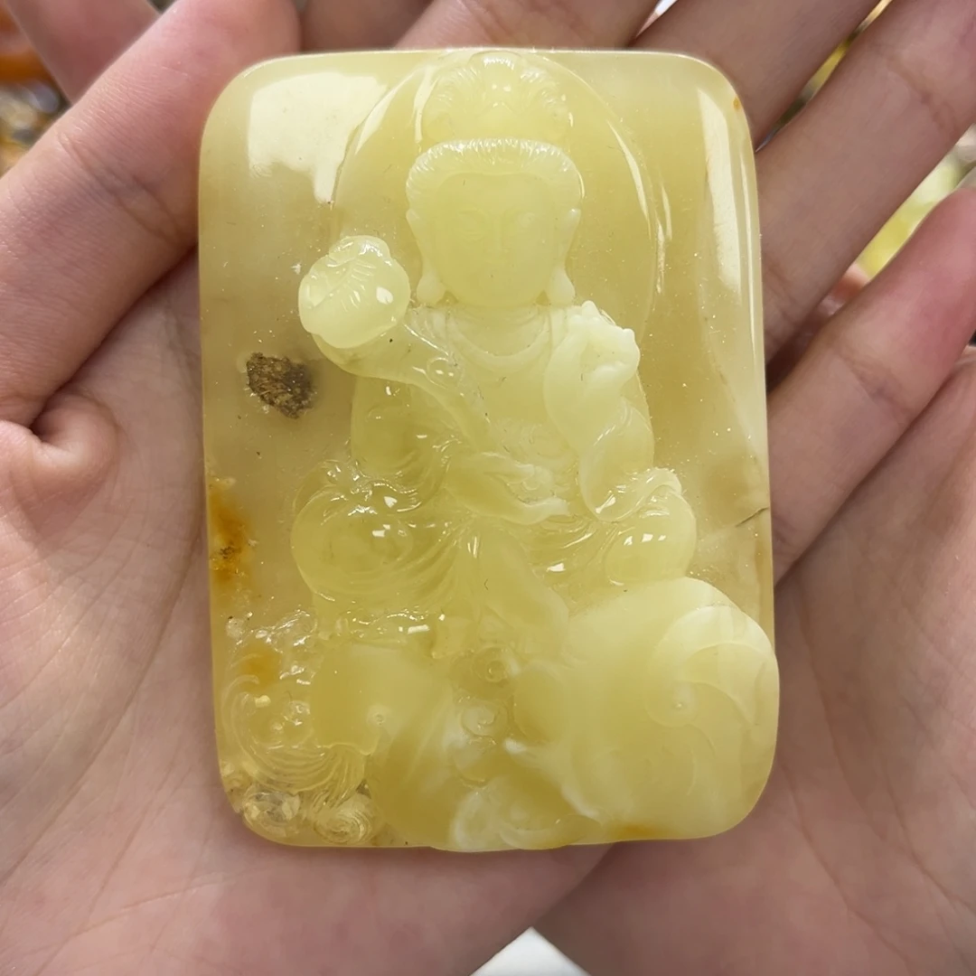 琥珀未镶嵌颈饰天然琥珀