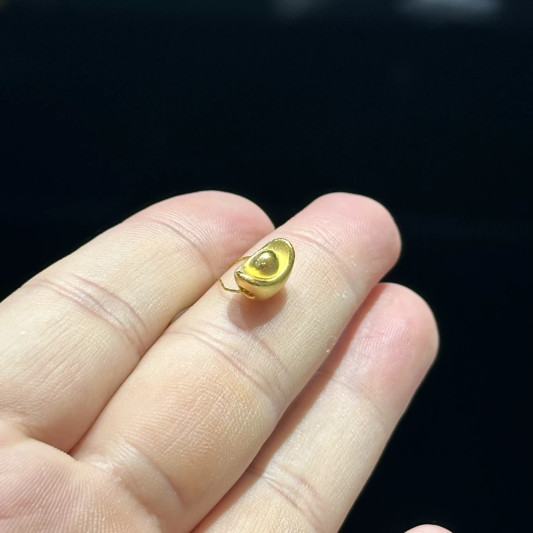 足金999 精品 元宝通孔 0.492