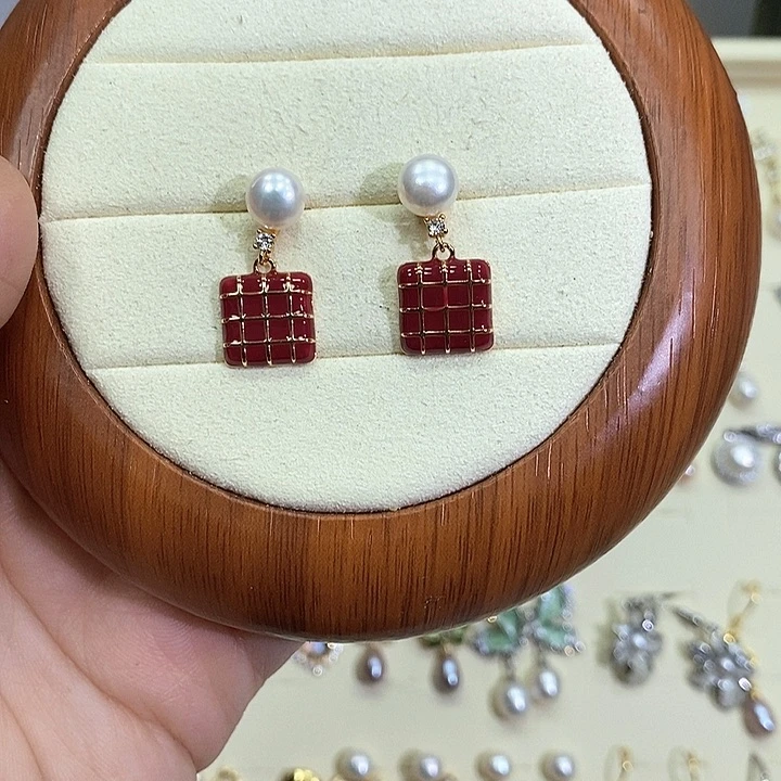 未镶嵌耳饰淡水珍珠