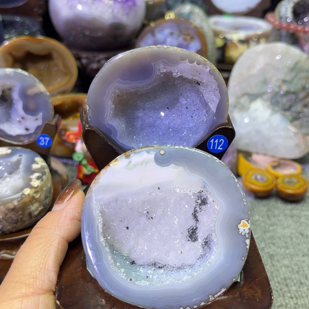 摆件紫晶未镶嵌水晶