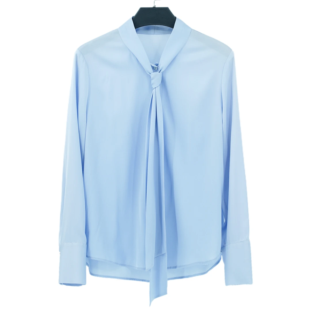 25年春夏飘带桑蚕丝双乔上衣LS24L879