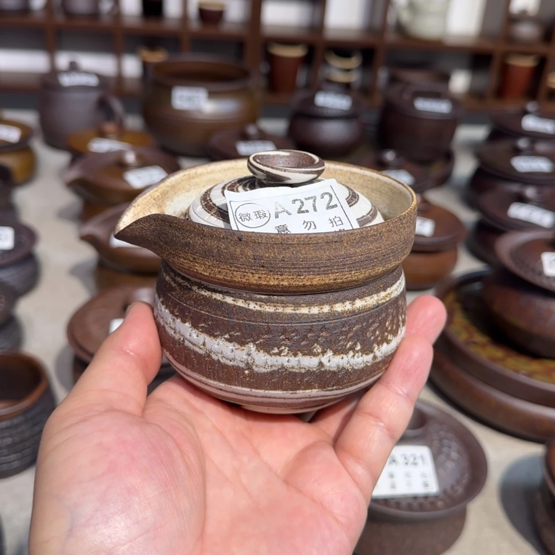 粗瓷茶具素色盖碗