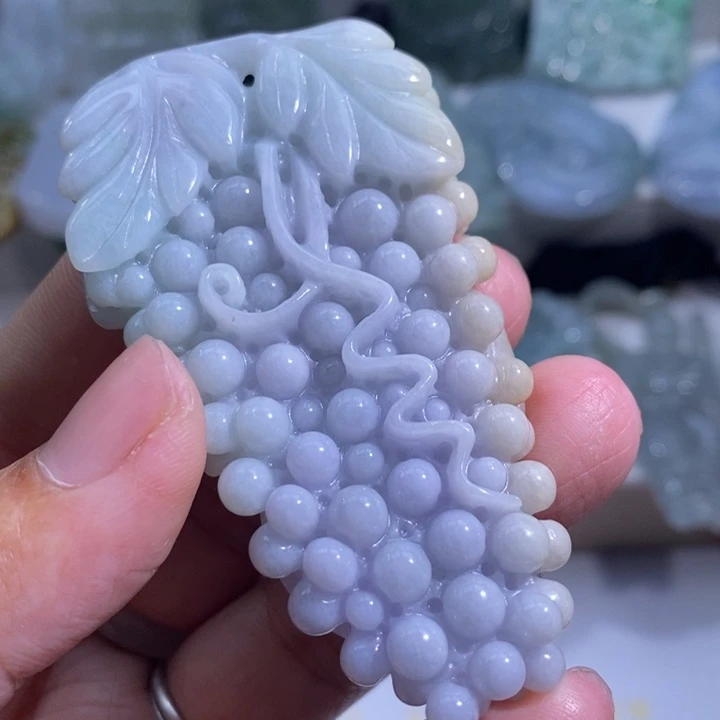 【闪购商品】颈饰未镶嵌翡翠葡萄