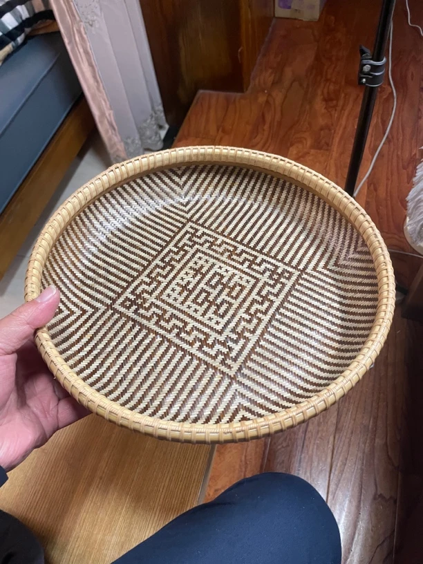 东阳竹编喜字竹编盘双十二特价版