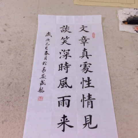 武龙老师书法楷书作品