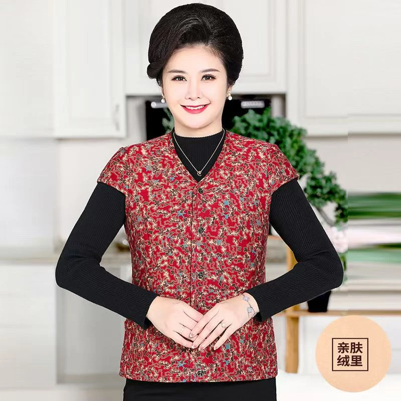 内蒙古中老年女士妈妈装小坎袖