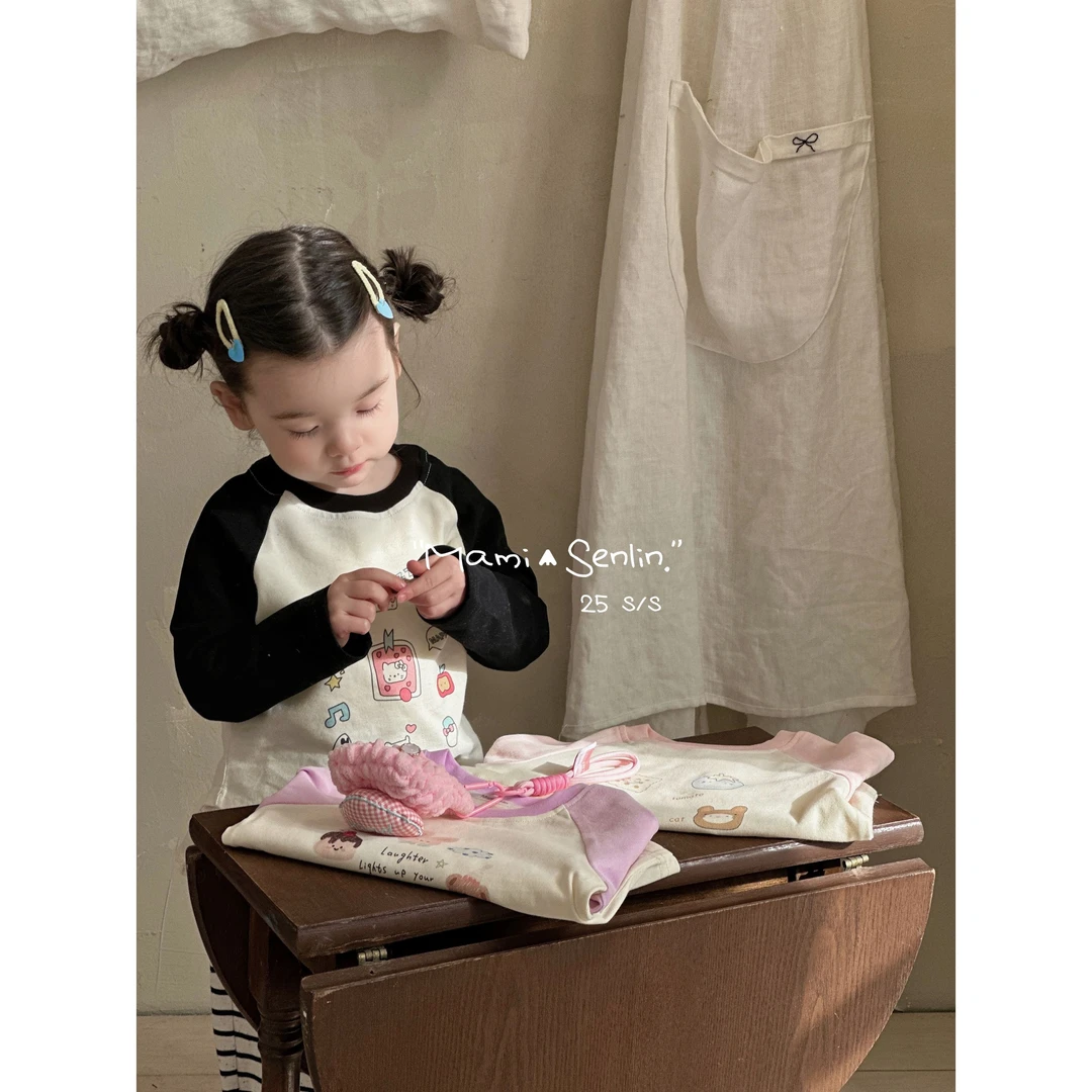 【现货】妈咪森林童装2025年春新款印花T恤251-MMSL-251035