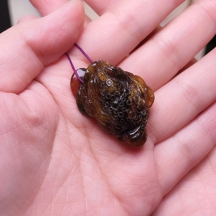 琥珀未镶嵌裸石抚顺琥珀-268