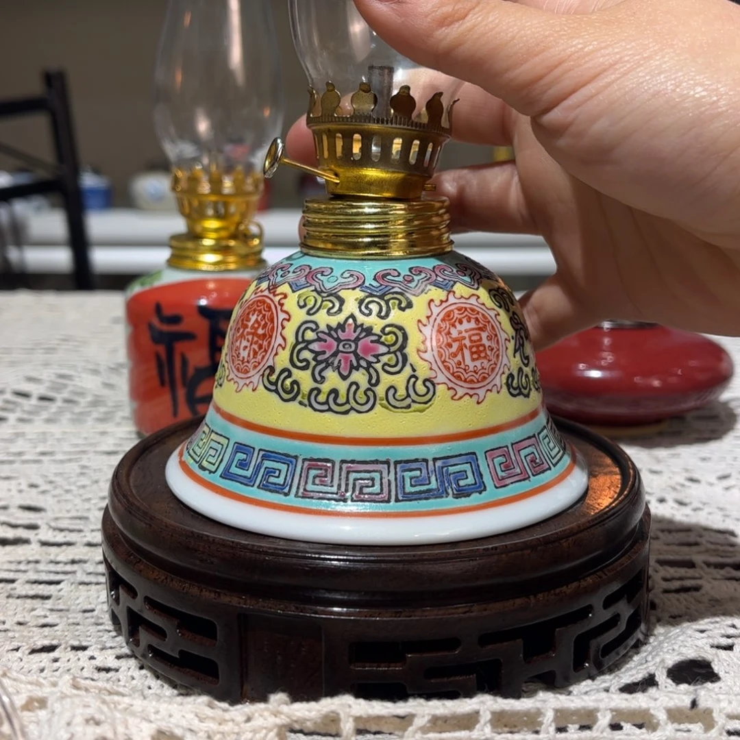 摆件景德镇陶瓷香薰灯