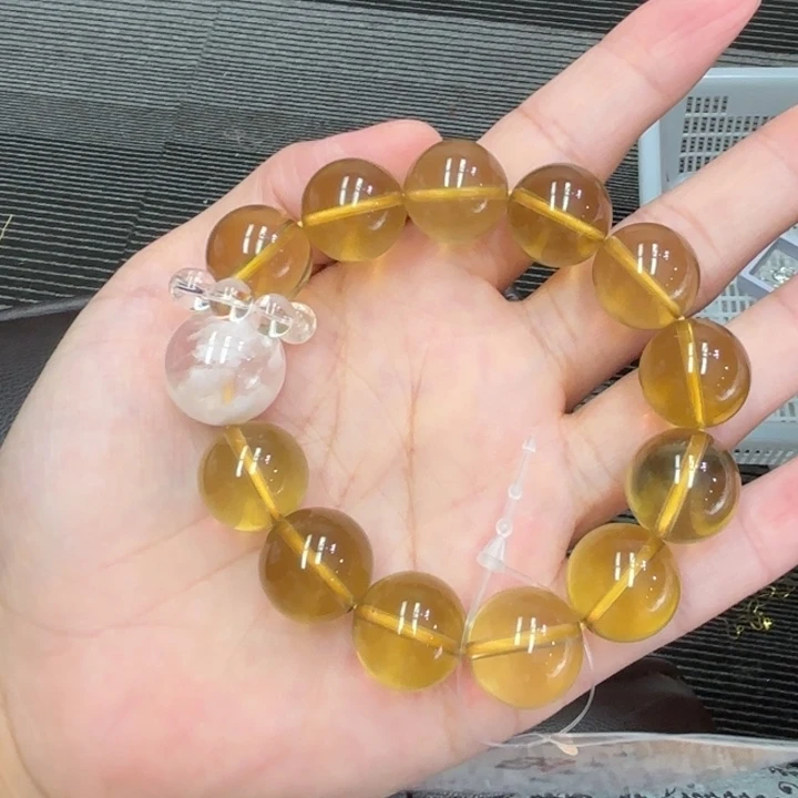 未镶嵌手链水晶黄水晶