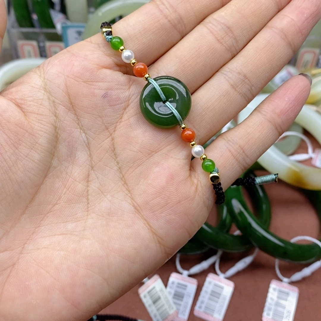 和田玉未镶嵌手绳