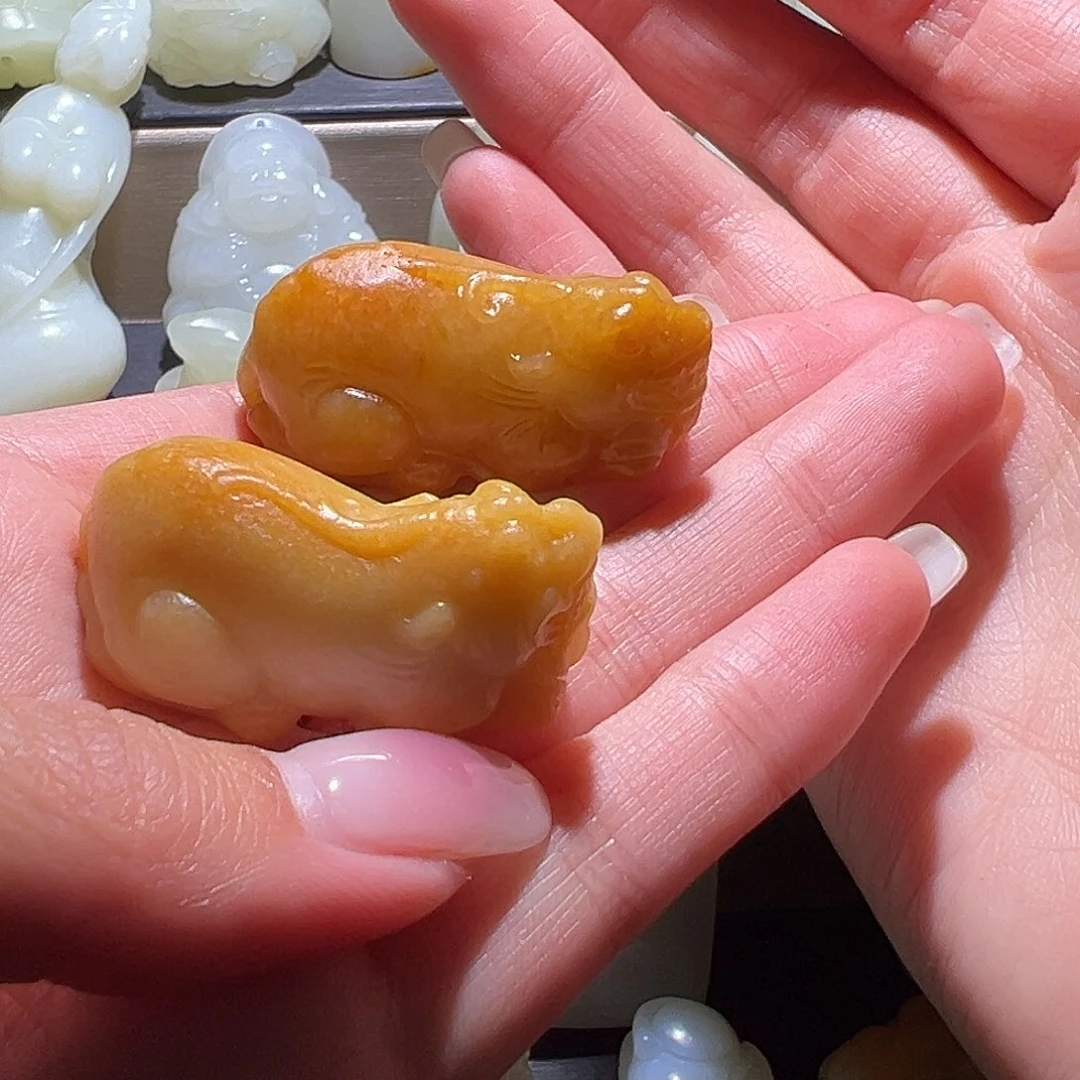 孙***然和田玉未镶嵌颈饰