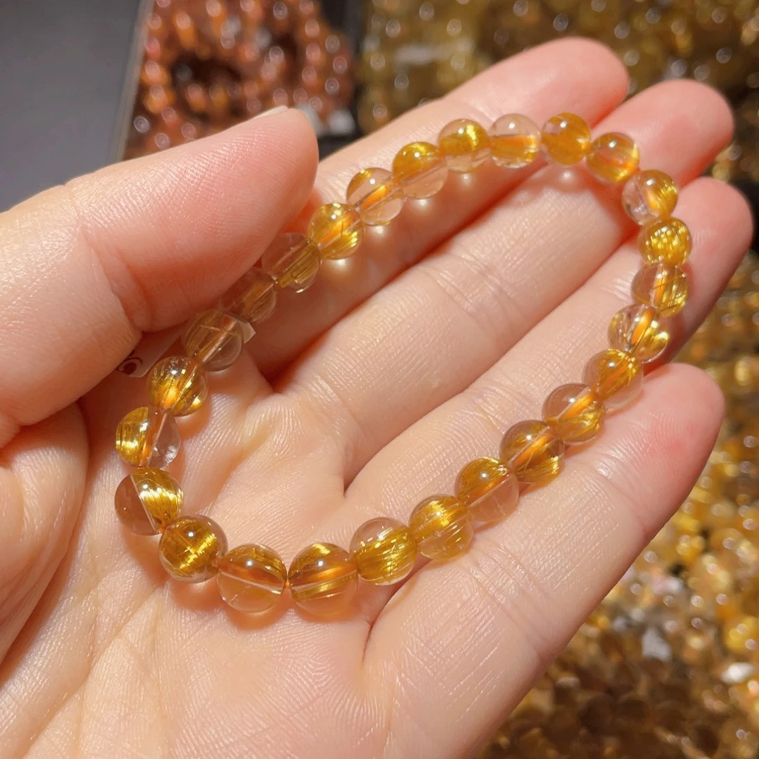 发晶手链未镶嵌天然水晶手链