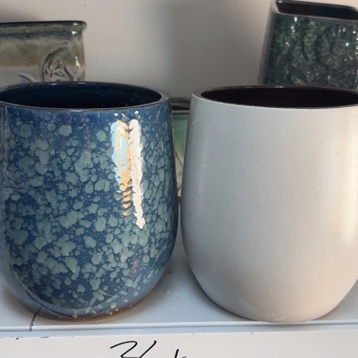 紫砂花盆口18高21，111111