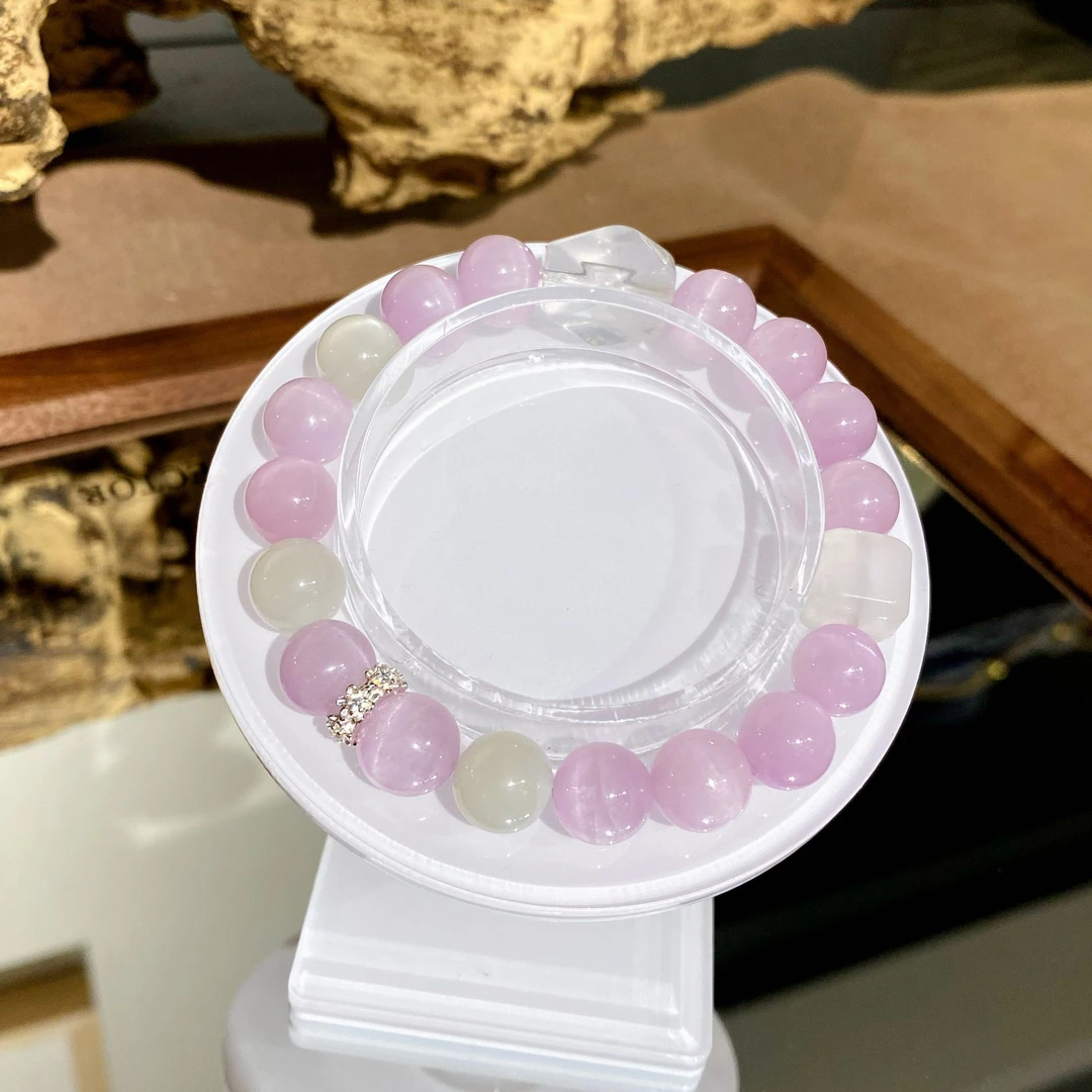 【御燕藏晶】天然紫锂辉手链（多样性 发其一）编号- YY0036