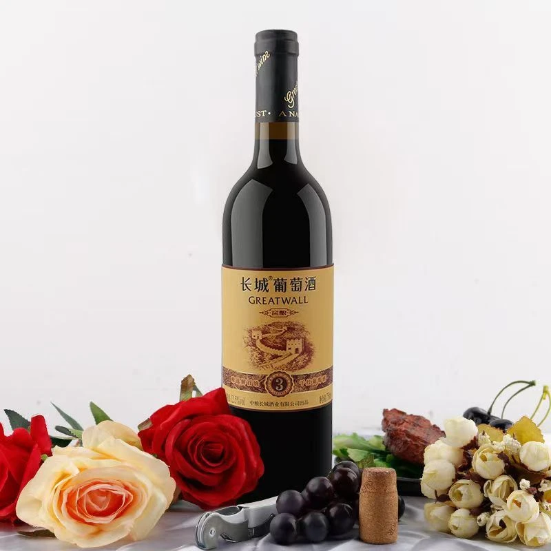 长城窖酿3精选解百纳干红葡萄酒12.5度750ml*1瓶高端送礼红酒