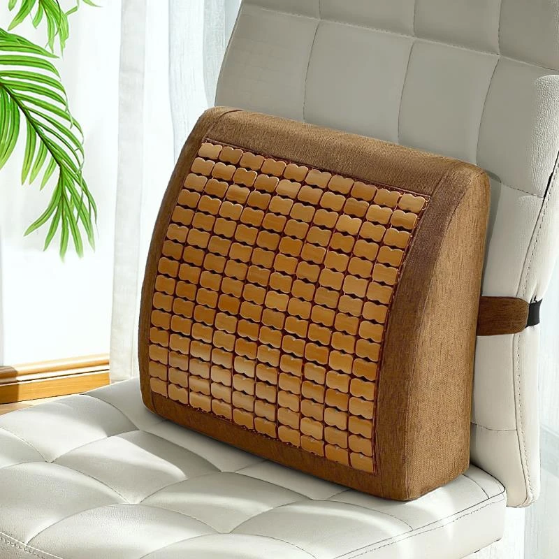 夏天办公室久坐护腰靠垫麻将凉席座椅靠枕腰靠腰垫腰枕靠背垫