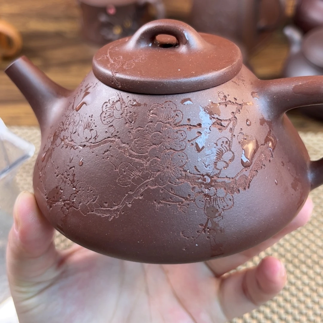 茶壶紫砂手工制作工艺精湛210cc