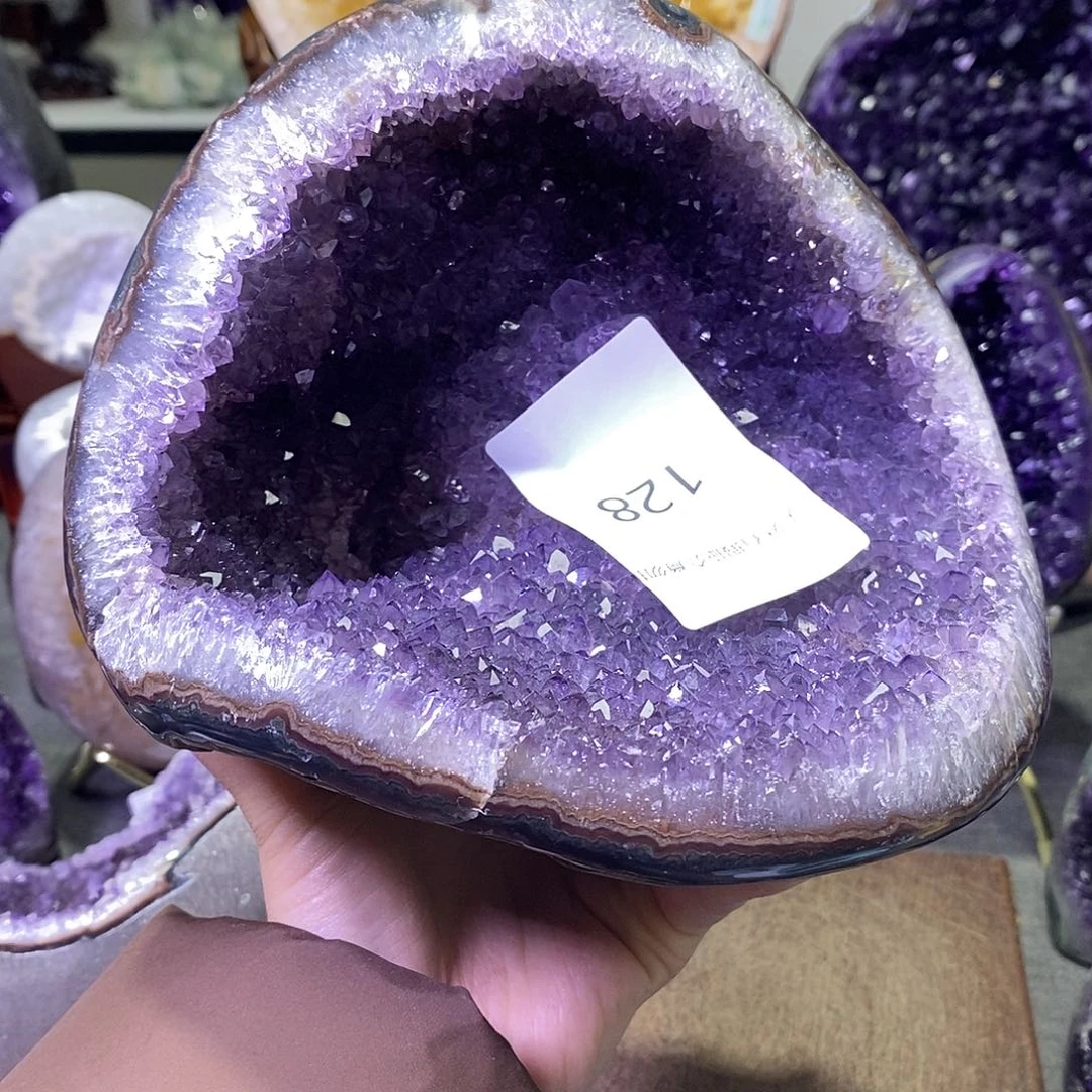 珠宝半成品紫晶未镶嵌