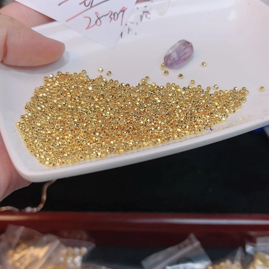 紫晶珠宝半成品银S925镀金镶嵌176