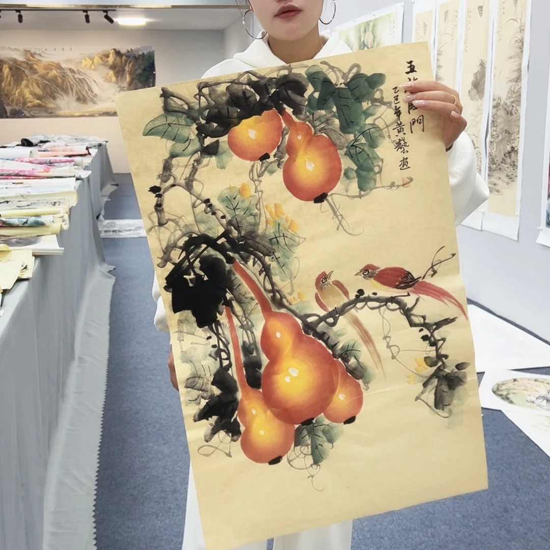 国画国画作品纯手绘制作品