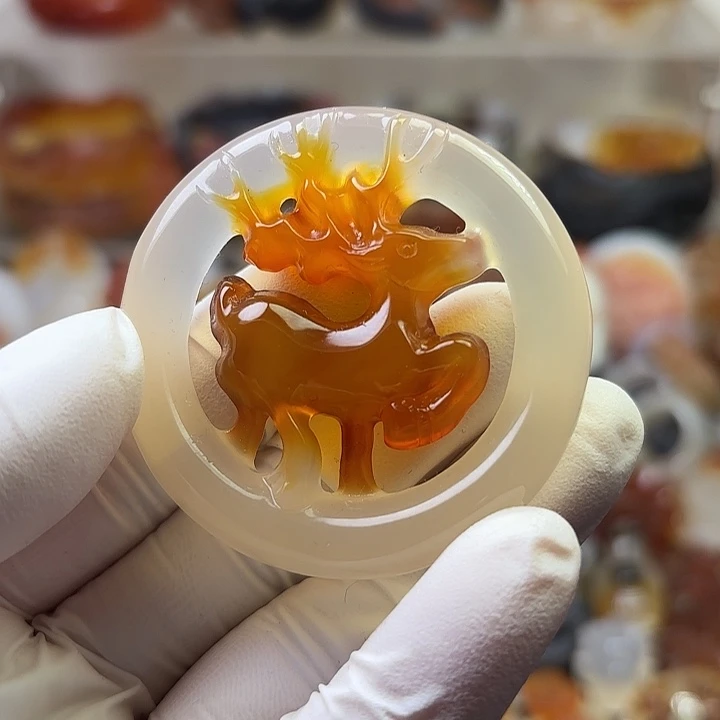 玛瑙/玉髓未镶嵌吊坠(不含链)