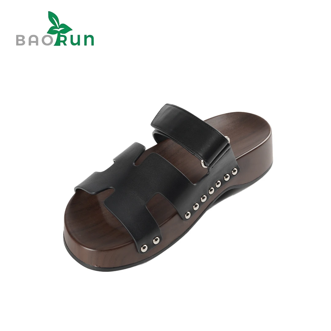 8.5折原创【二舅拖】牛皮鞋面 亲肤羊皮内里 PU发泡橡胶大底