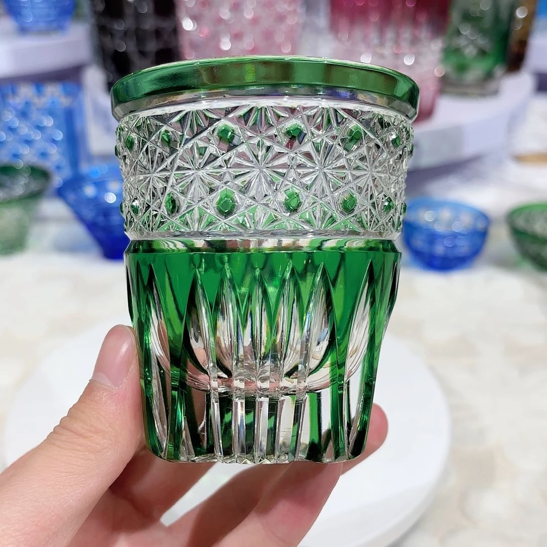 水晶杯水晶花瓶果盘通宝工艺品