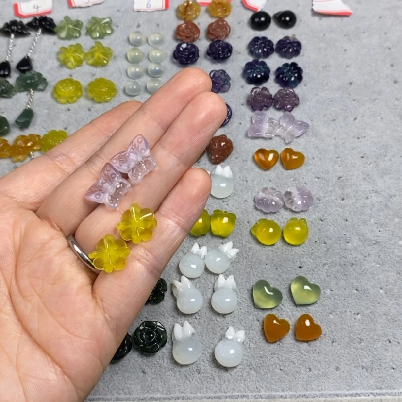 【闪购商品】蛇纹石玉银S925镶嵌挂件耳饰耳环项链@*来
