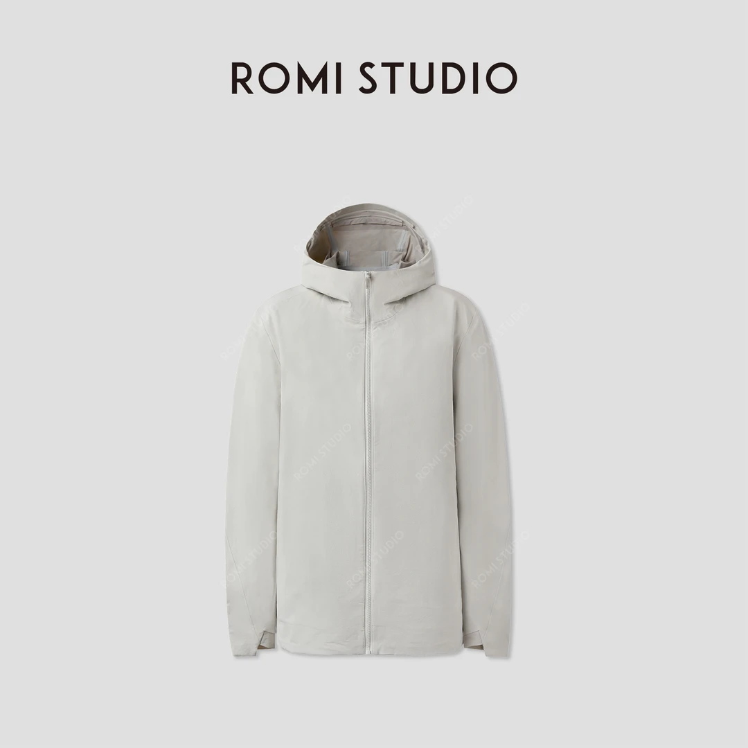 ROMI STUDIO“伴行山野”四面高弹双层编织软壳风帽外套RWCAW05902