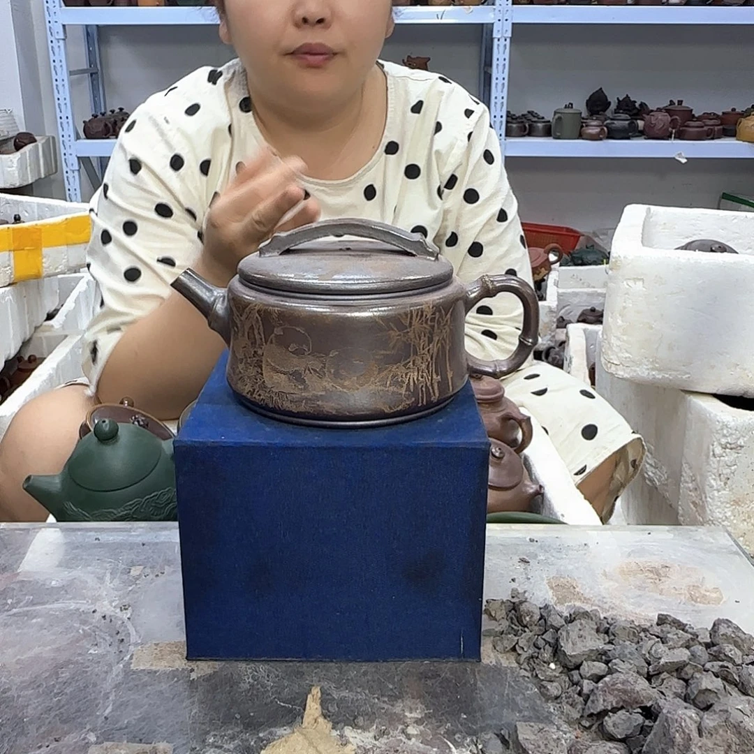 茶壶紫砂宜兴紫砂壶瑕疵处理