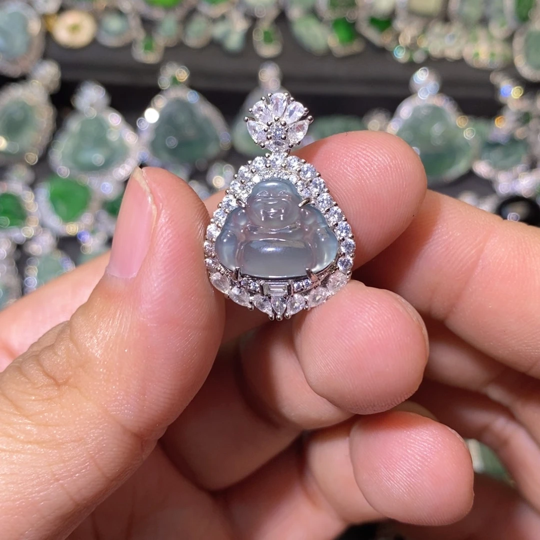 翡翠未镶嵌颈饰天然