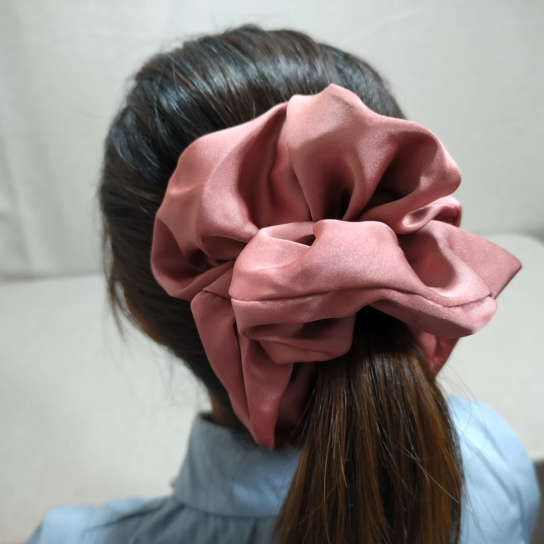 韩系高级感大肠发圈女缎面发饰头饰ins日常百搭