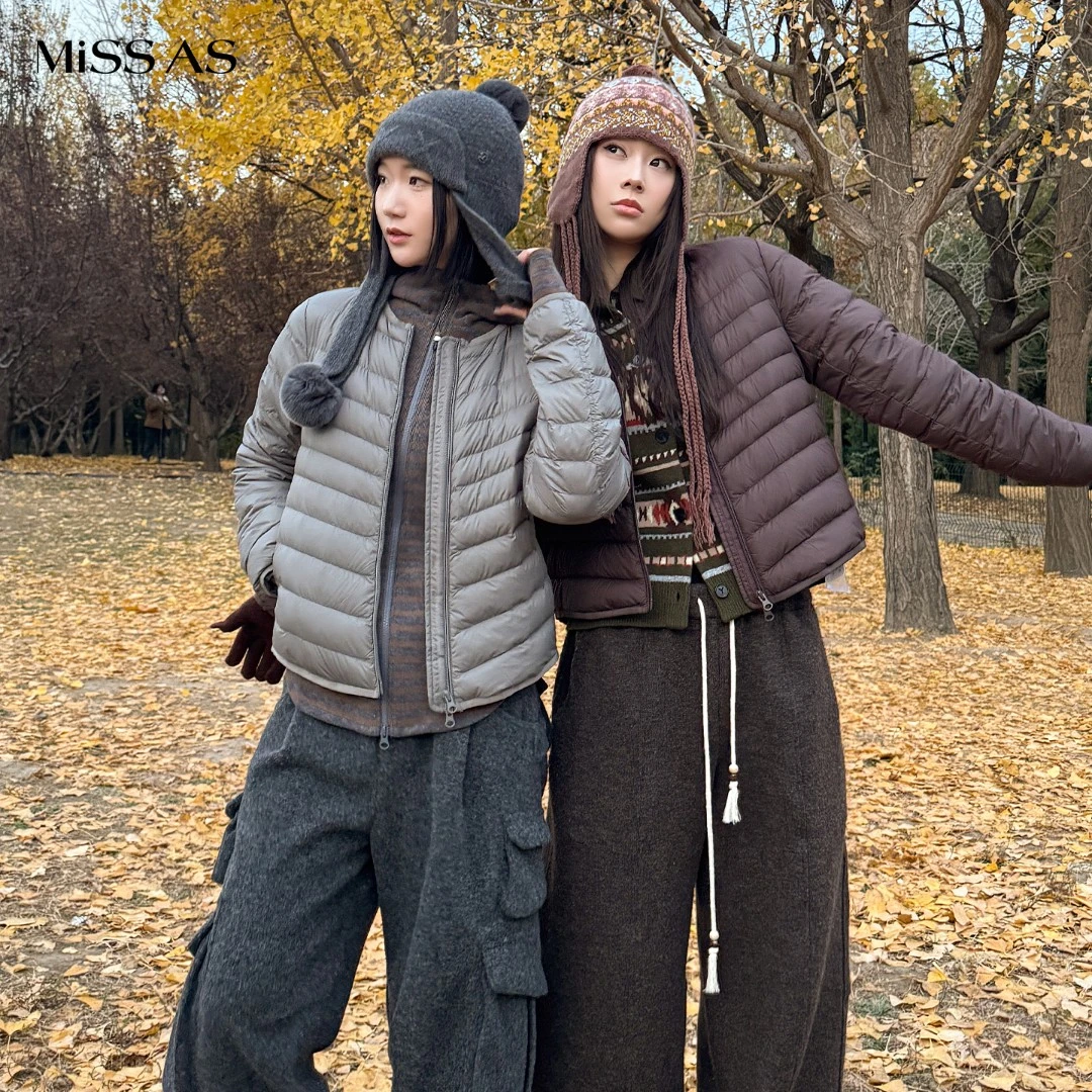 【Havvind】圆领匈牙利进口万格小排骨鹅绒服上衣拍照必备羽绒服25