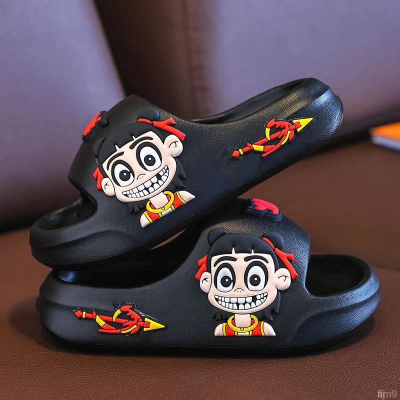 ​哪吒儿童拖鞋宝宝防滑超软男童女童夏季卡通洗澡浴室居家室内拖