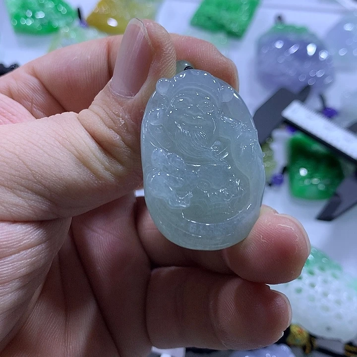 翡翠未镶嵌颈饰天然翡翠A货吊坠