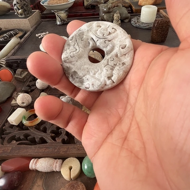 和田玉未镶嵌挂件