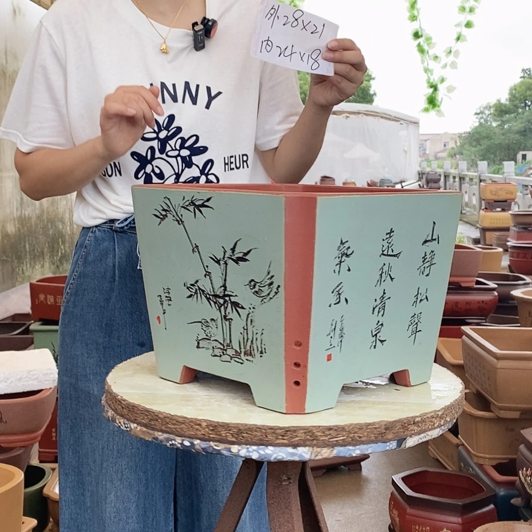 紫砂花盆紫砂花盆