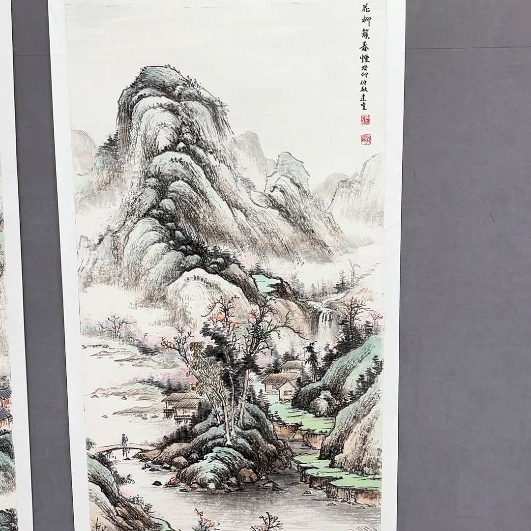 国画艺术家真人手绘