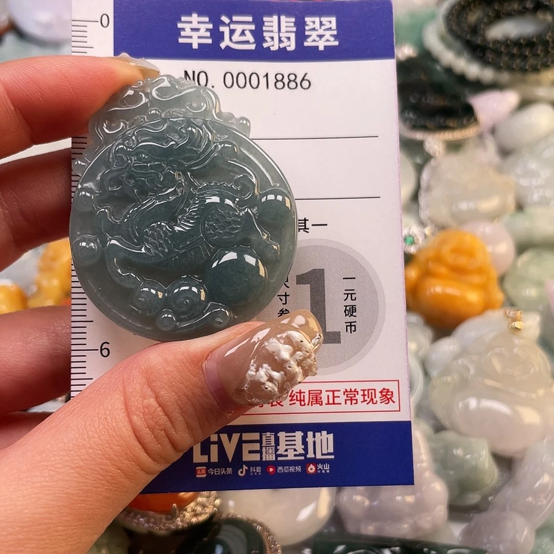 翡翠未镶嵌颈饰1886