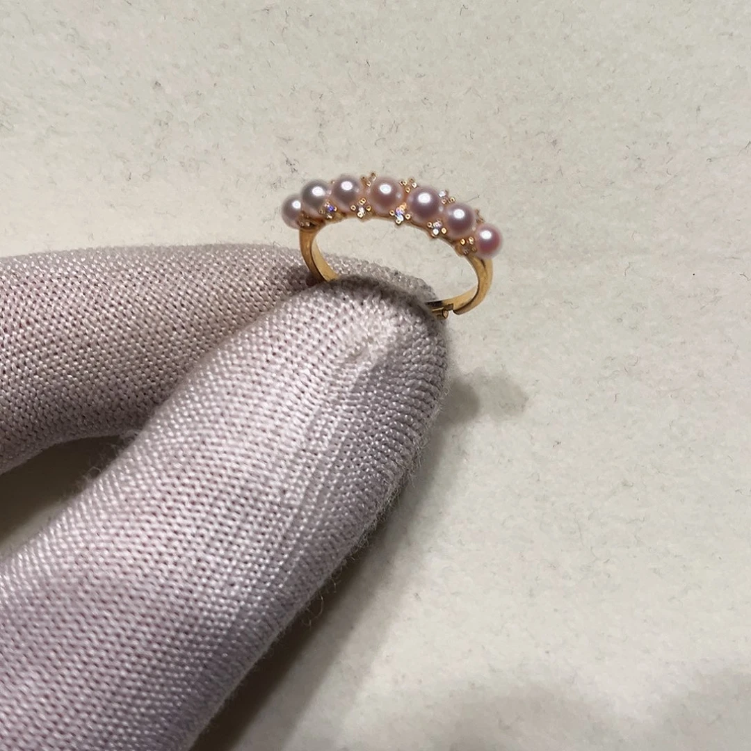 海水珍珠银S925镶嵌戒指